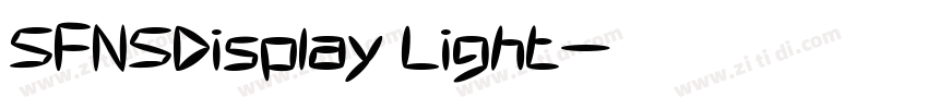 SFNSDisplay Light字体转换 SFNSDisplay Light字体转换